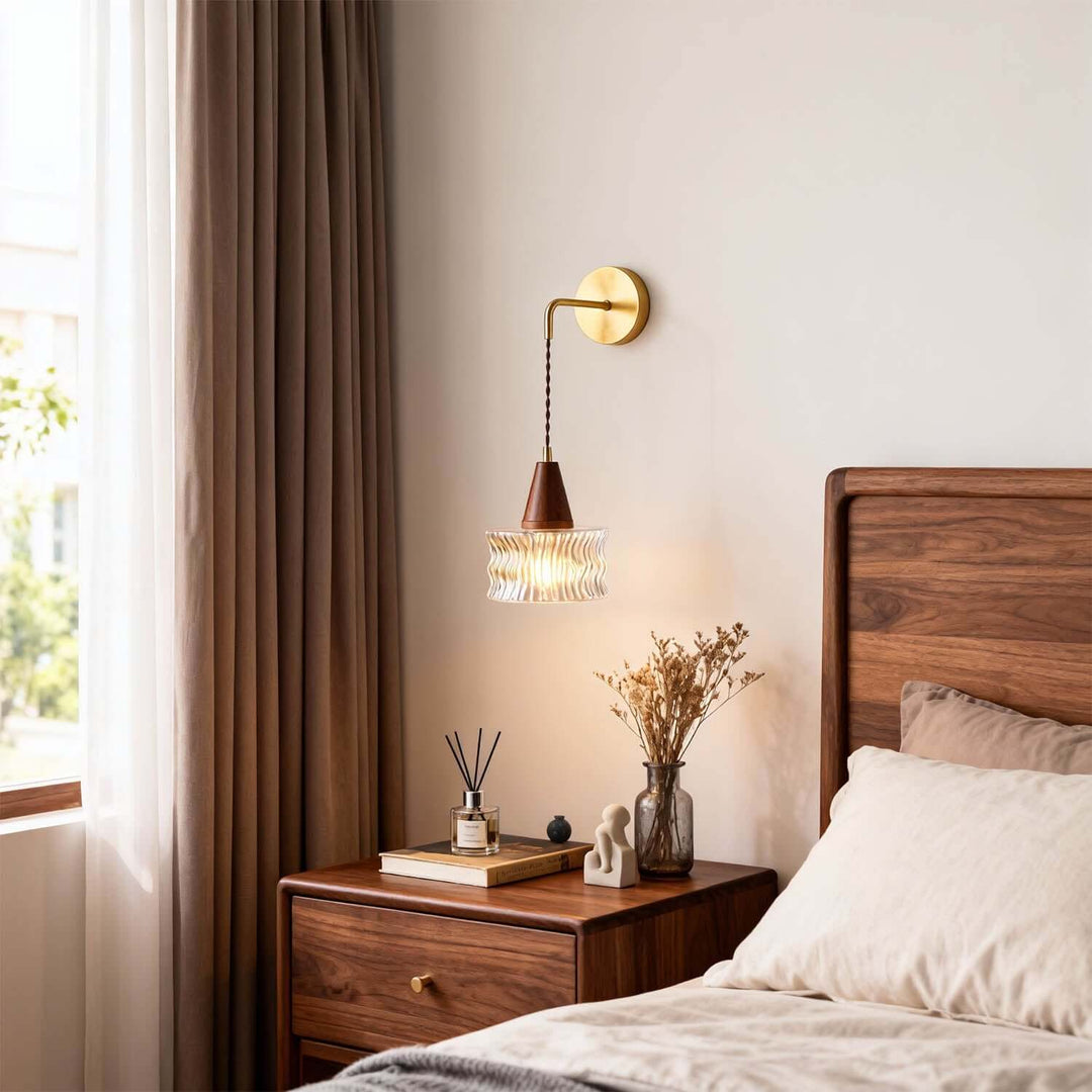 Ravico Wall Light - Modern Minimalist Glass Bedside Light