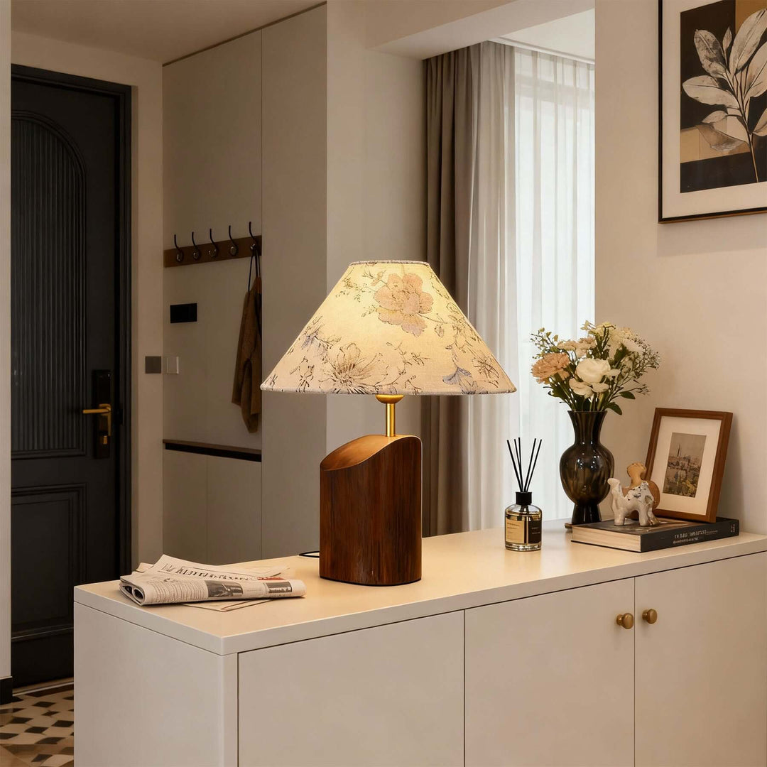 Ravien Table Lamp – Modern Fabric Bedside Table Light