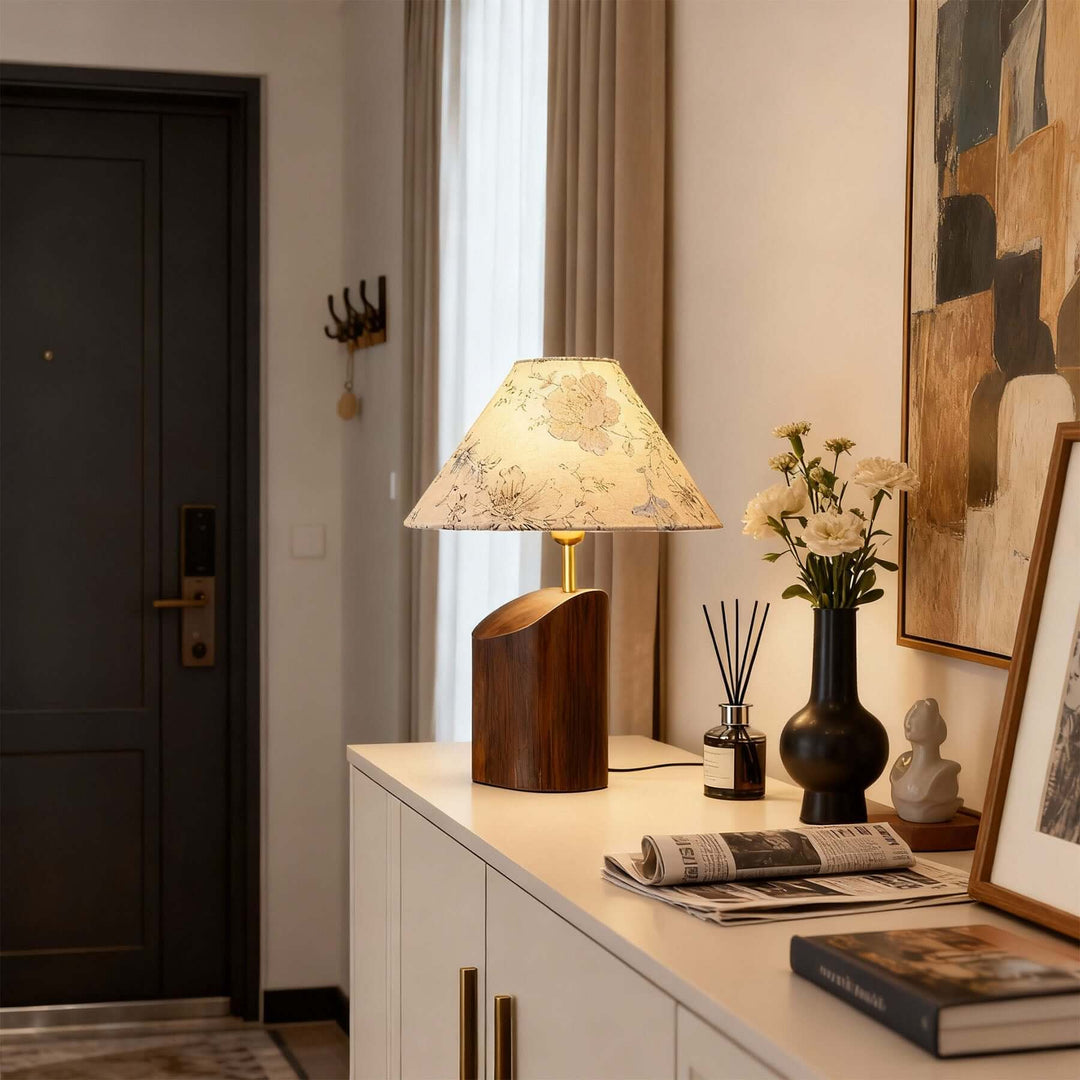Ravien Table Lamp – Modern Fabric Bedside Table Light