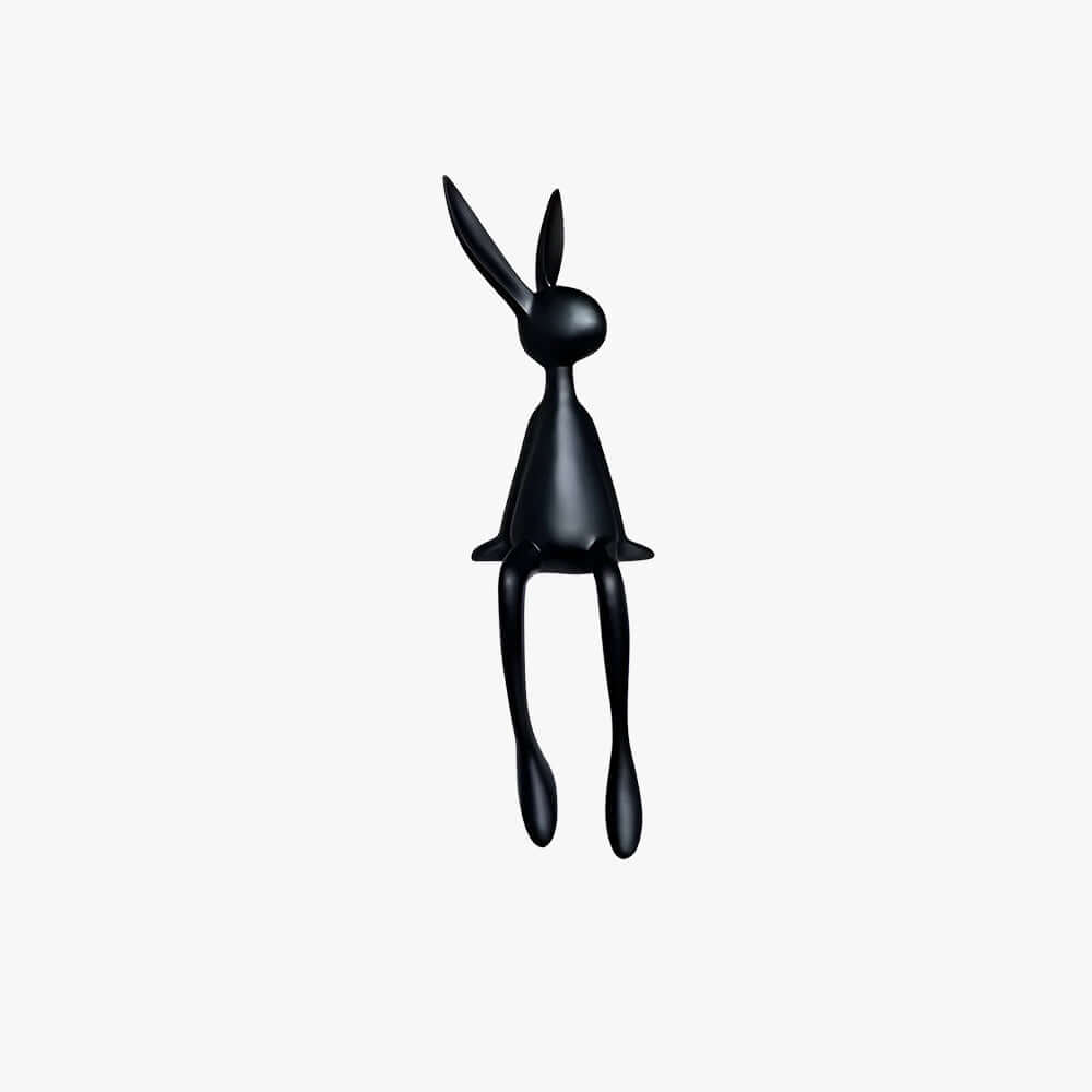 Rabbit Resin Sculpture – Creative Cartoon Rabbit Desktop Ornament