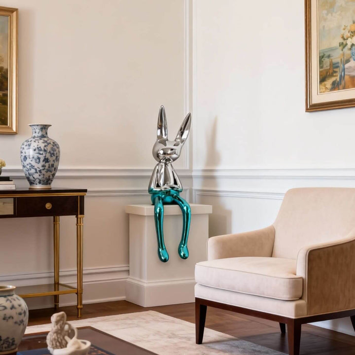 Xunelo Rabbit Sculpture – Living Room Decorative Ornament