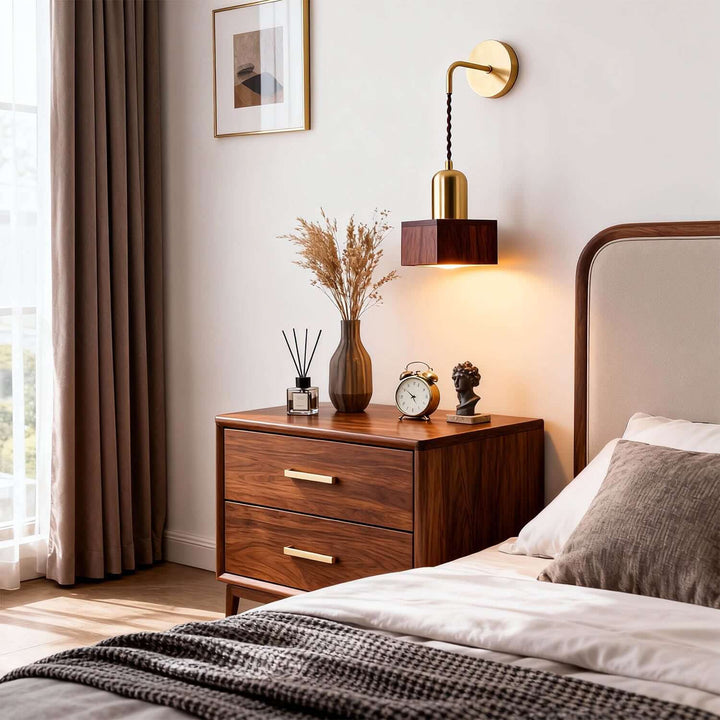 Revira Wall Light - Modern Minimal Geometric Wood Decorative