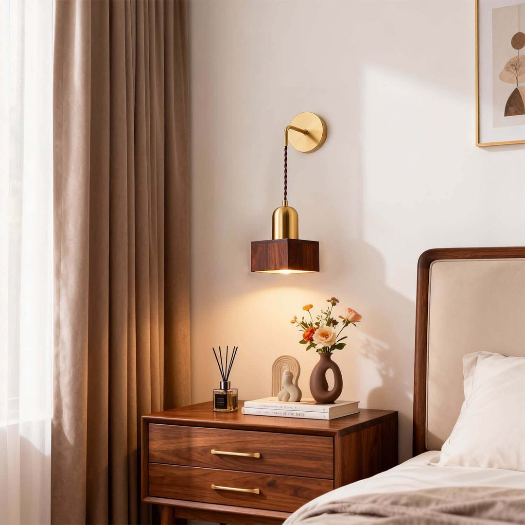 Revira Wall Light - Modern Minimal Geometric Wood Decorative