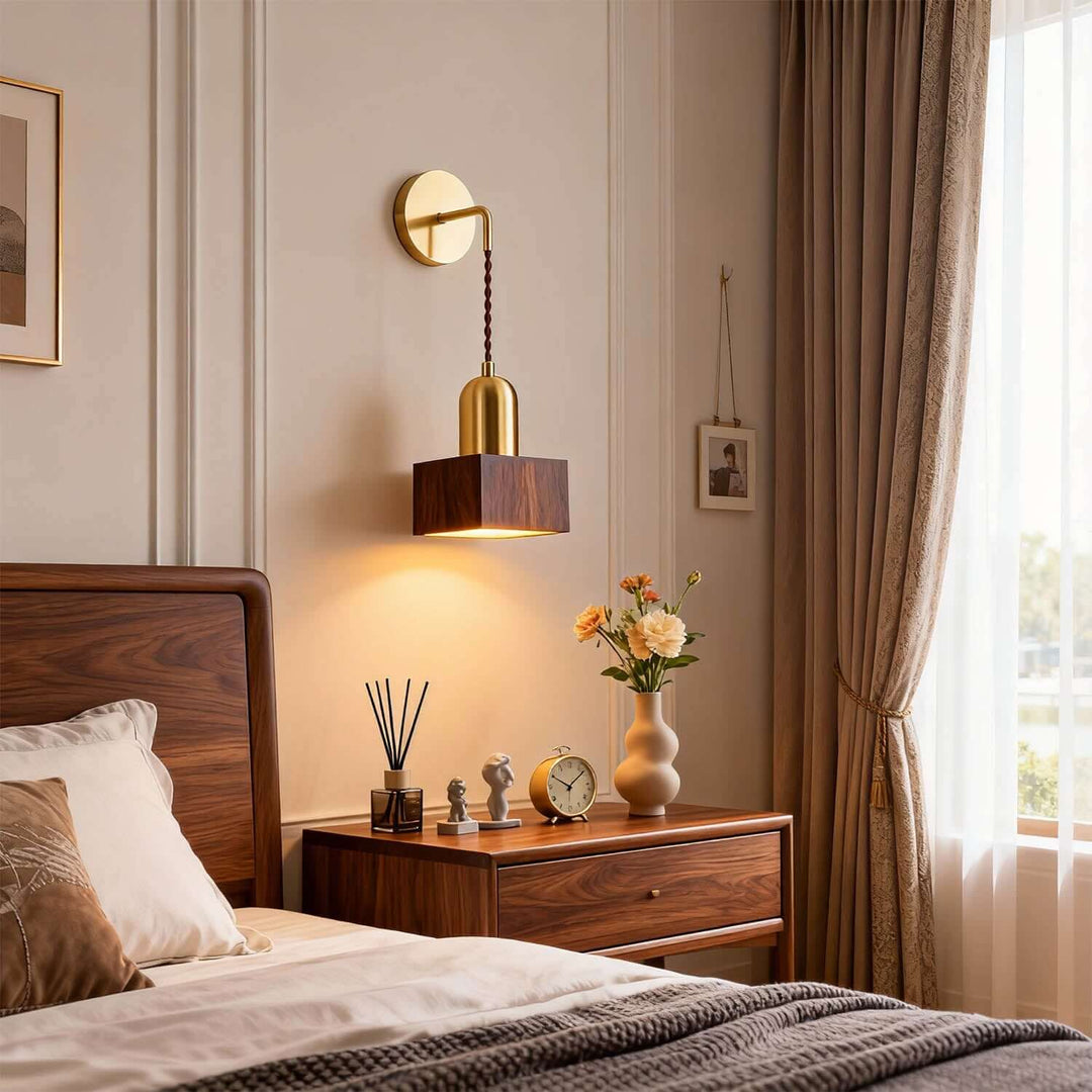 Revira Wall Light - Modern Minimal Geometric Wood Decorative