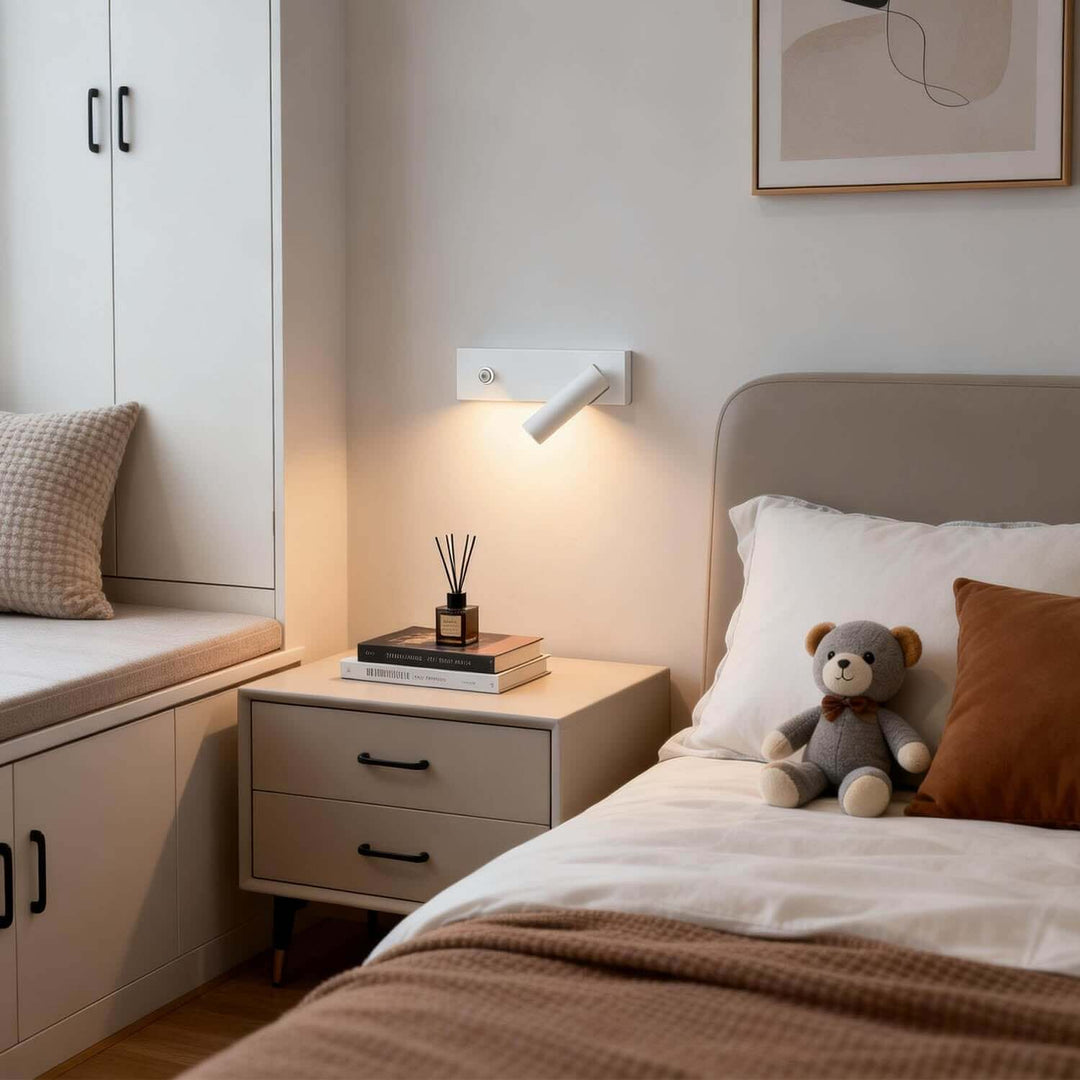 Ruvani Wall Light – Nordic LED Rotatable Reading Bedside Lamp