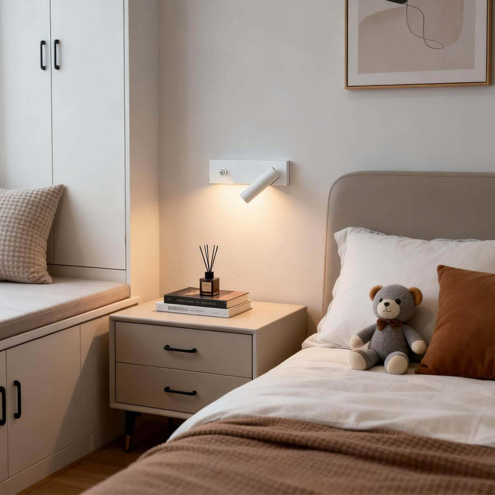 Ruvani Wall Light – Nordic LED Rotatable Reading Bedside Lamp