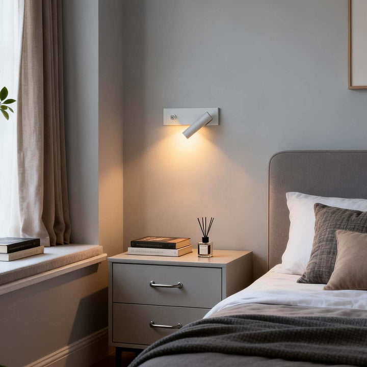 Ruvani Wall Light – Nordic LED Rotatable Reading Bedside Lamp