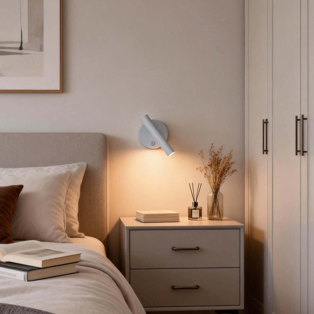 Ruvani Wall Light – Nordic LED Rotatable Reading Bedside Lamp