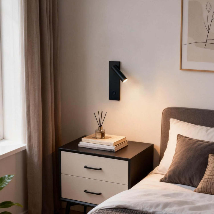Ruvani Wall Light – Nordic LED Rotatable Reading Bedside Lamp