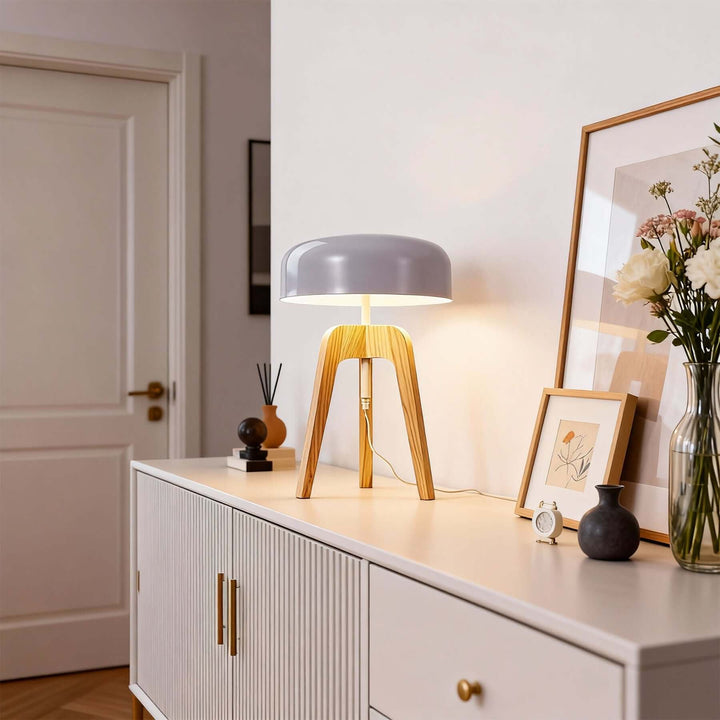 Rynae Table Lamp – Nordic Modern Solid Wood Study Light