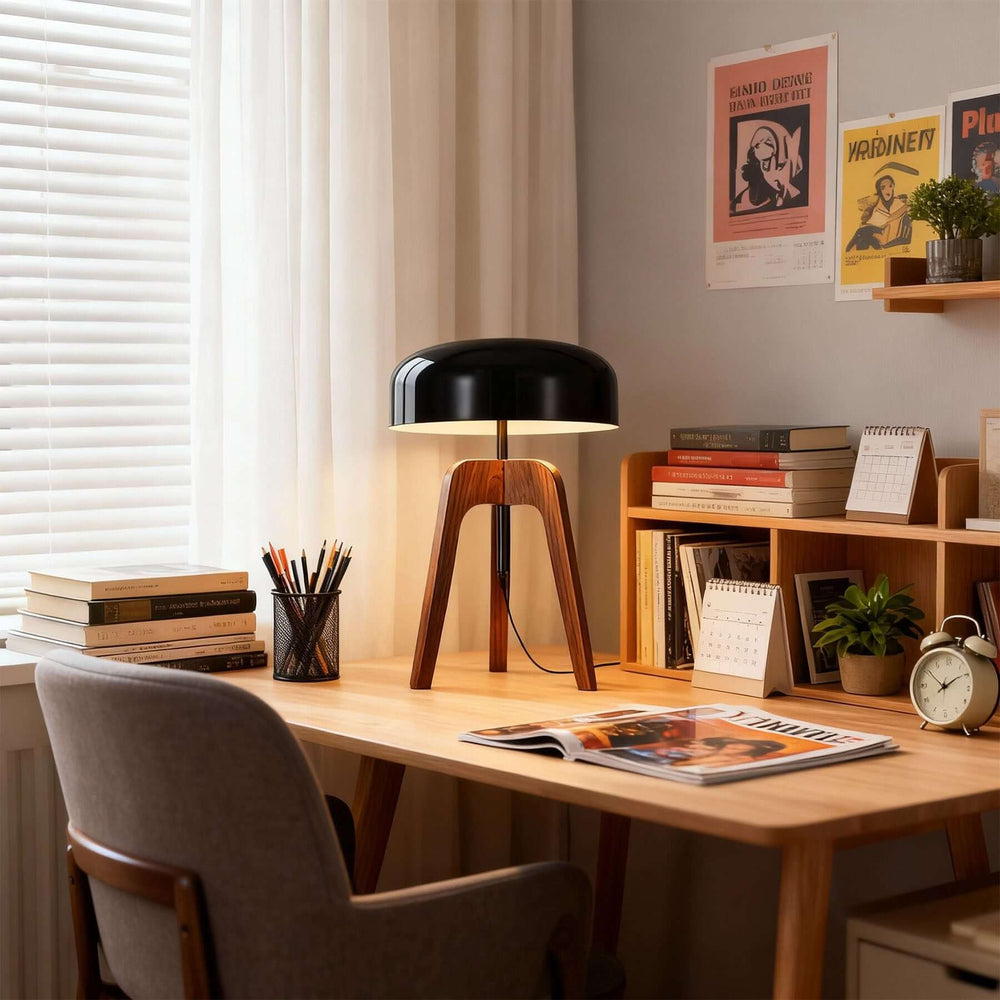 Rynae Table Lamp – Nordic Modern Solid Wood Study Light