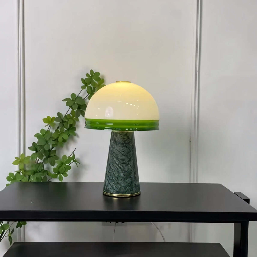 Sariva Table Light – Nordic Minimalist Marble Mushroom Lamp
