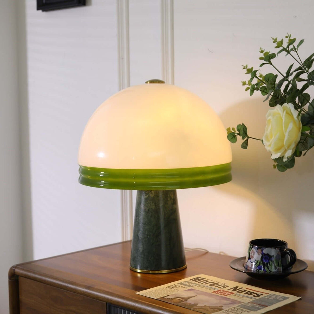 Sariva Table Light – Nordic Minimalist Marble Mushroom Lamp