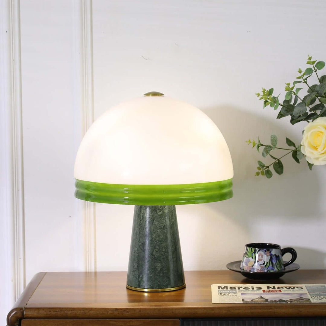 Sariva Table Light – Nordic Minimalist Marble Mushroom Lamp