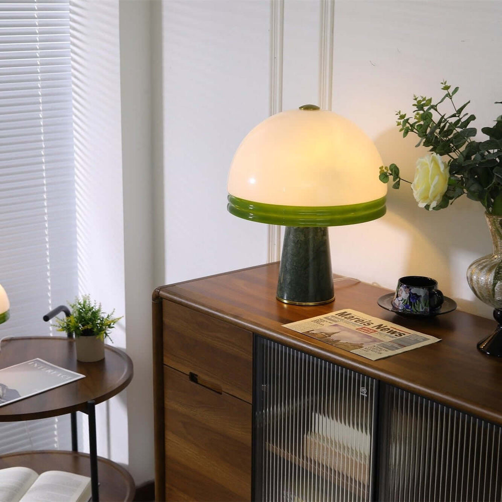 Sariva Table Light – Nordic Minimalist Marble Mushroom Lamp