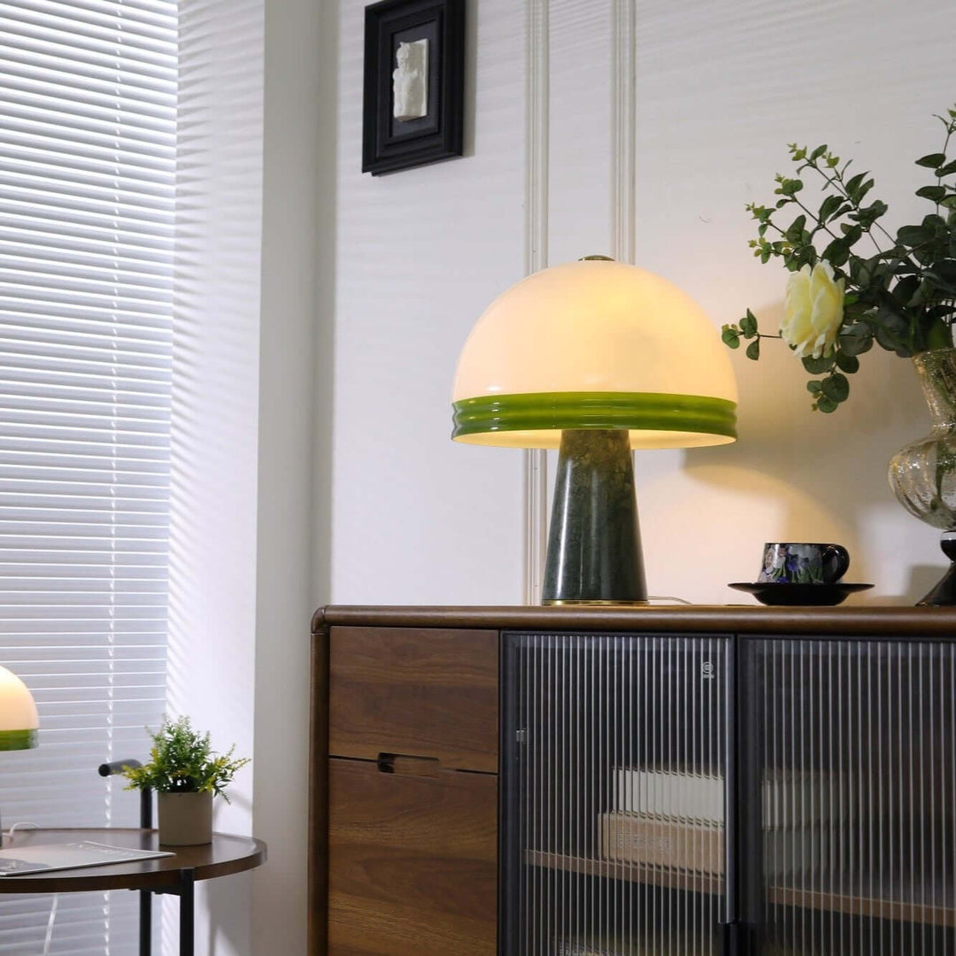 Sariva Table Light – Nordic Minimalist Marble Mushroom Lamp