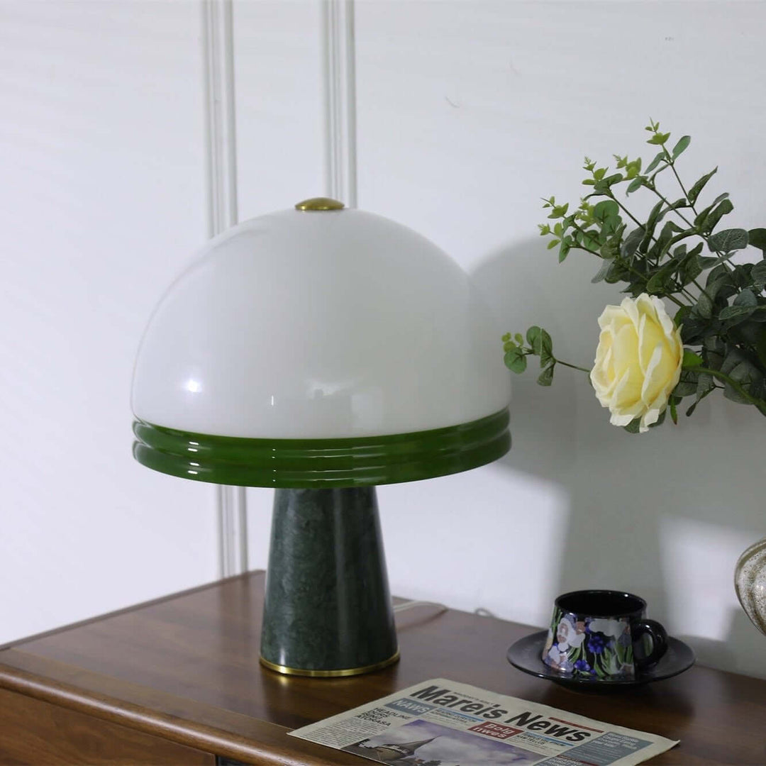 Sariva Table Light – Nordic Minimalist Marble Mushroom Lamp