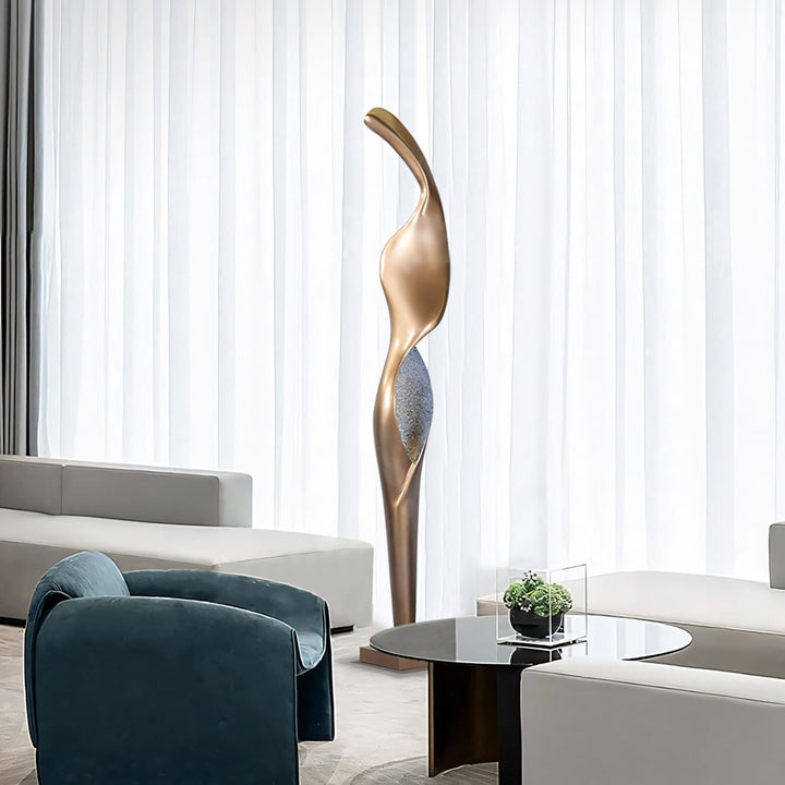 Torch Sculpture Floor Lamp – Creative Art Living Room Decor