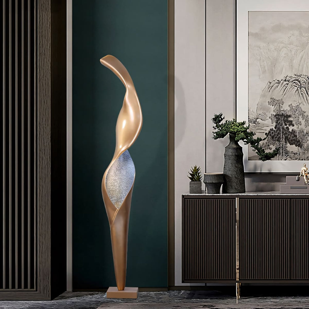 Torch Sculpture Floor Lamp – Creative Art Living Room Decor