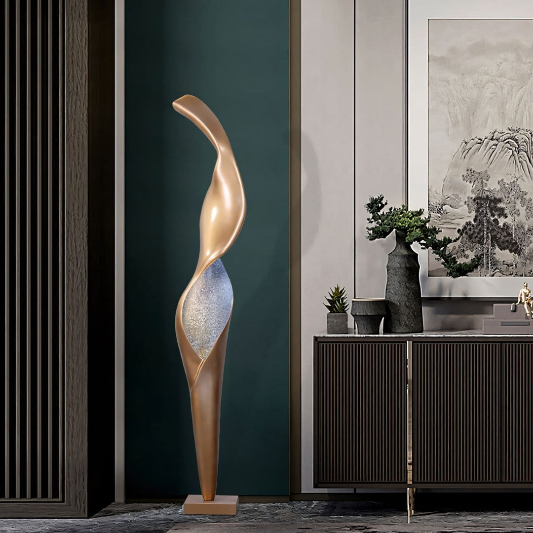 Torch Sculpture Floor Lamp – Creative Art Living Room Decor