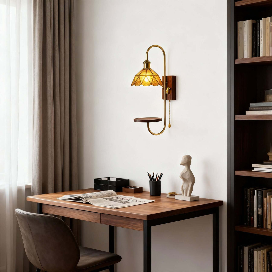 Selvia Shelf Sconce – Modern French Wall Bedroom Light