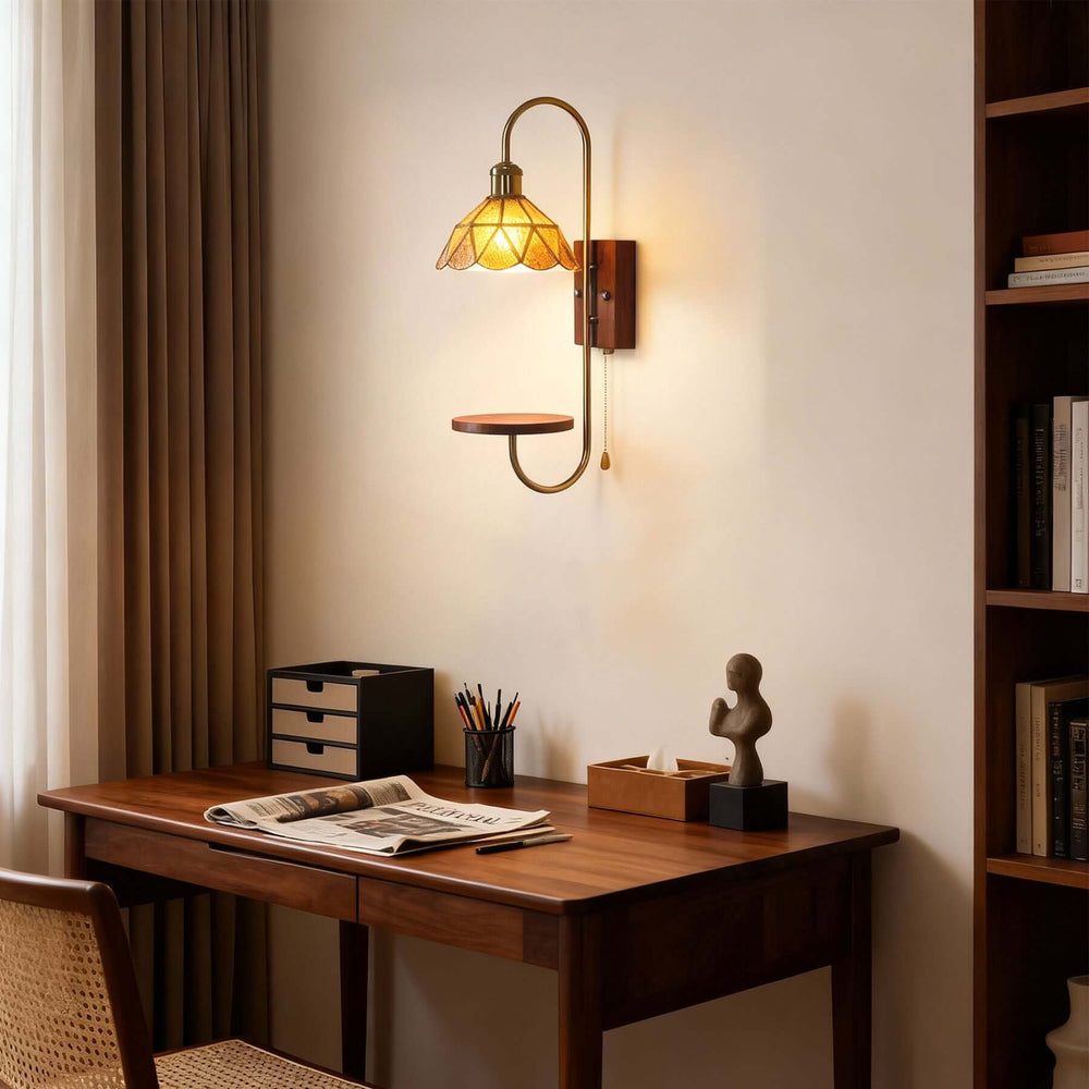 Selvia Shelf Sconce – Modern French Wall Bedroom Light