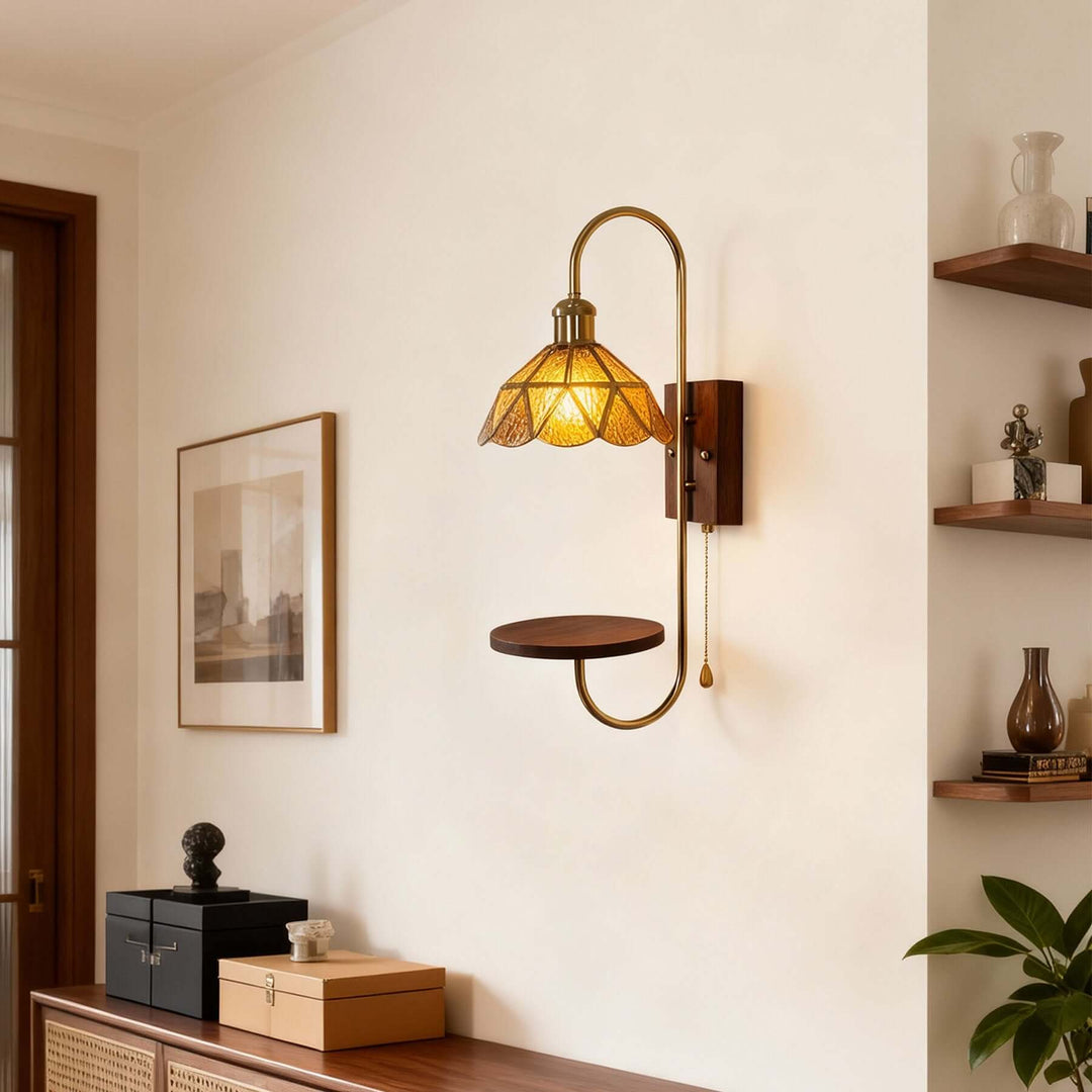 Selvia Shelf Sconce – Modern French Wall Bedroom Light