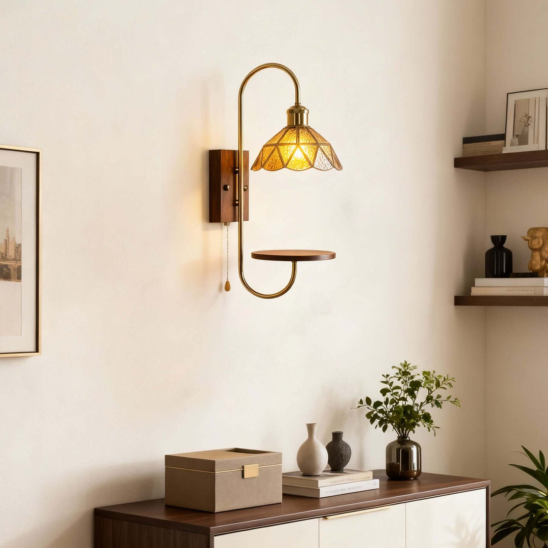 Selvia Shelf Sconce – Modern French Wall Bedroom Light