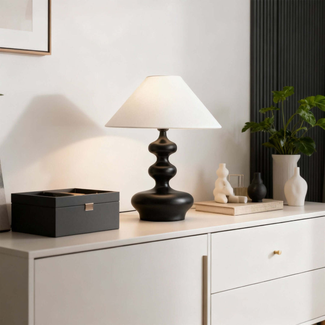 Sevien Table Lamp – French Style Creative Fabric Vintage Light