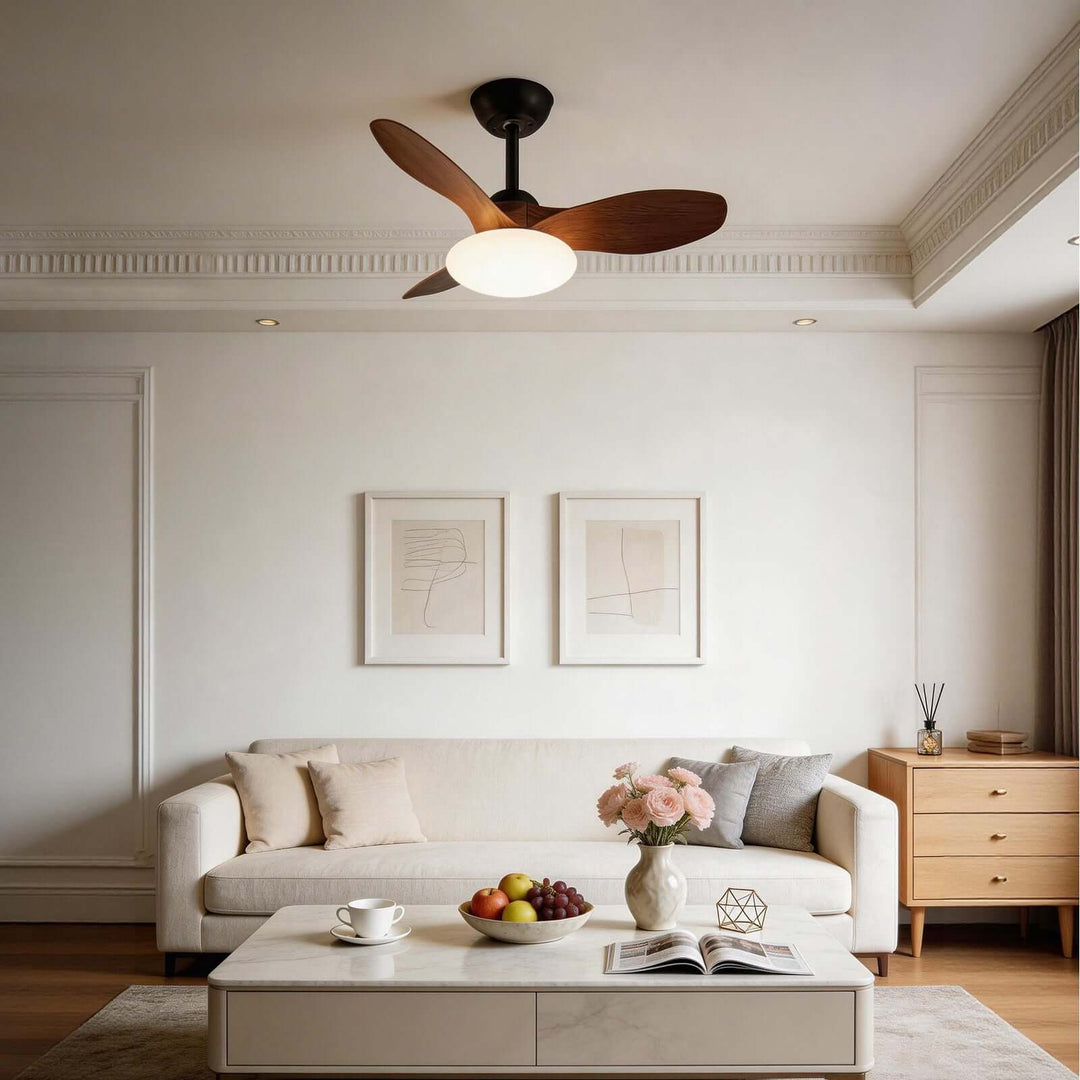 Skelo Ceiling Fan Light B - Minimalist ABS Dining Light