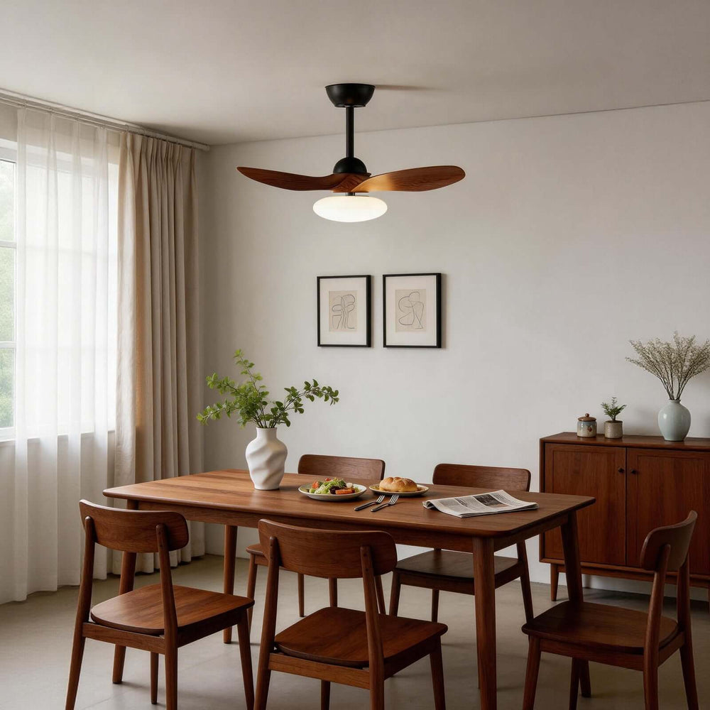 Skelo Ceiling Fan Light B - Minimalist ABS Dining Light