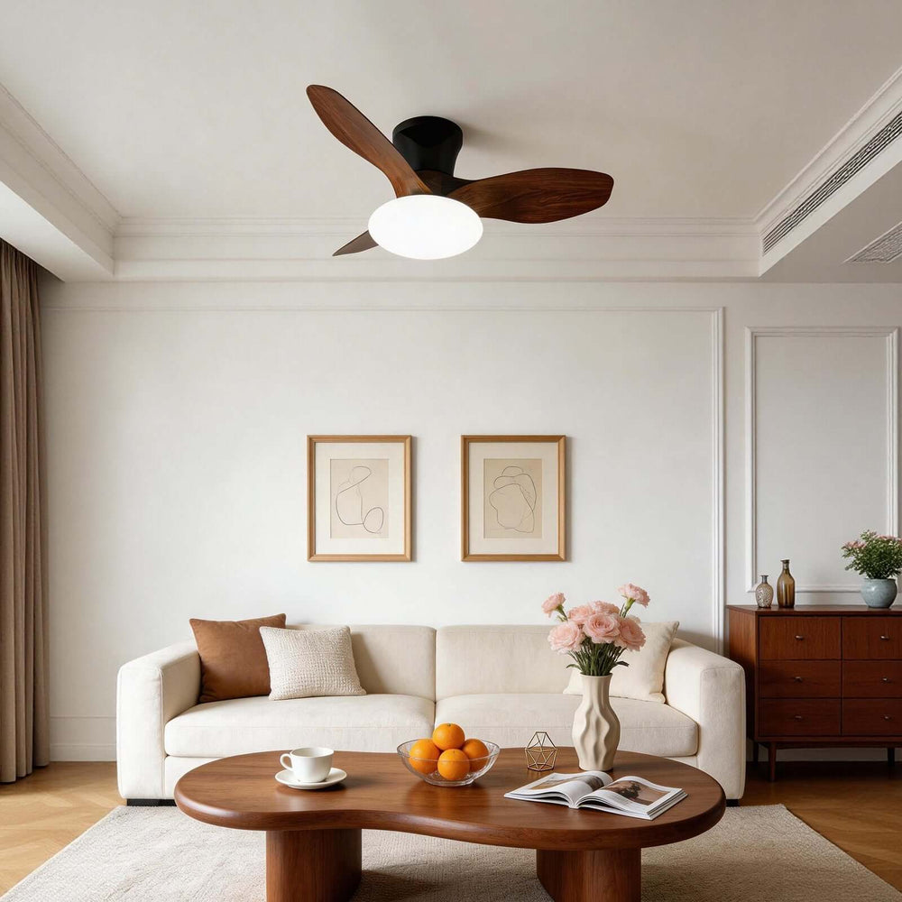 Skelo Ceiling Fan Light A - Minimalist ABS Dining Light