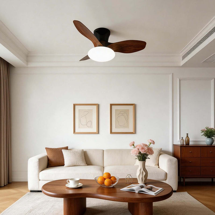 Skelo Ceiling Fan Light A - Minimalist ABS Dining Light