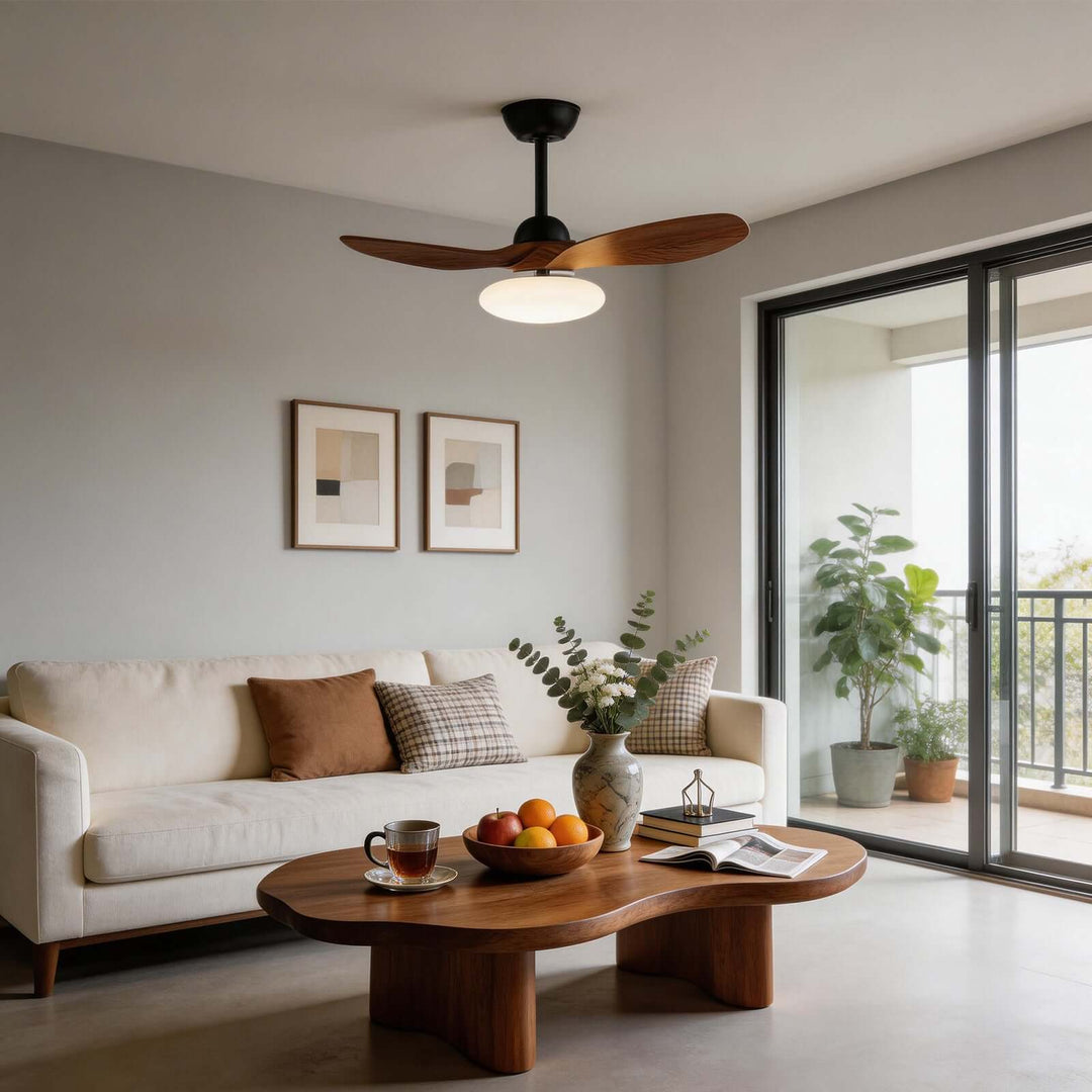 Skelo Ceiling Fan Light B - Minimalist ABS Dining Light