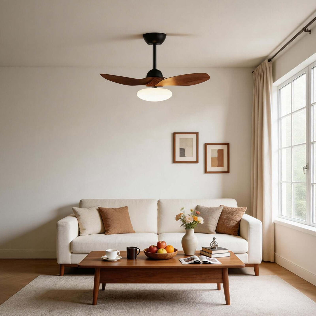 Skelo Ceiling Fan Light B - Minimalist ABS Dining Light