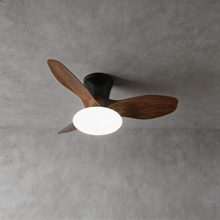 Skelo Ceiling Fan Light A - Minimalist ABS Dining Light