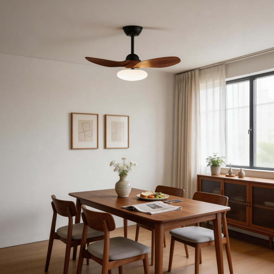 Skelo Ceiling Fan Light B - Minimalist ABS Dining Light