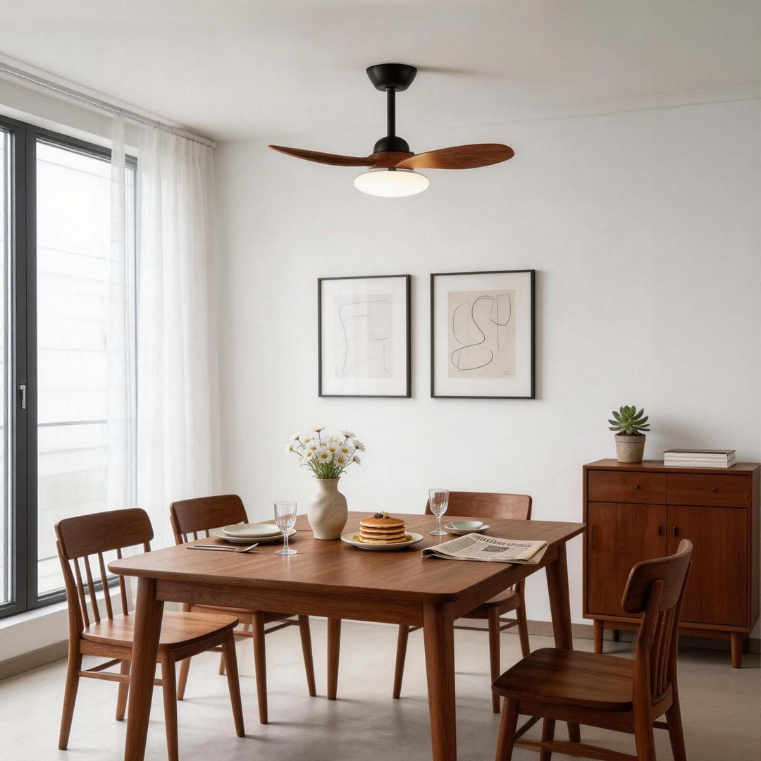 Skelo Ceiling Fan Light B - Minimalist ABS Dining Light