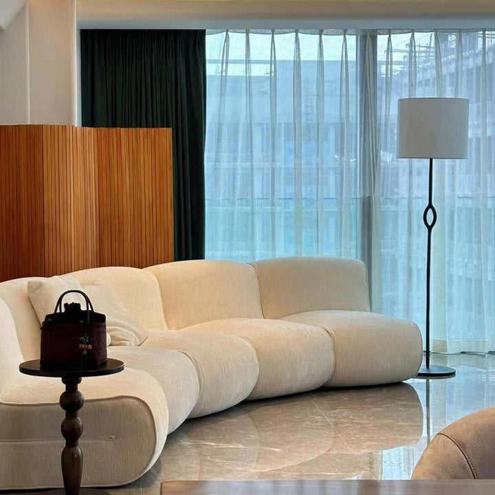 Solin Floor Lamp – Modern Minimalist Resin Fabric Lighting