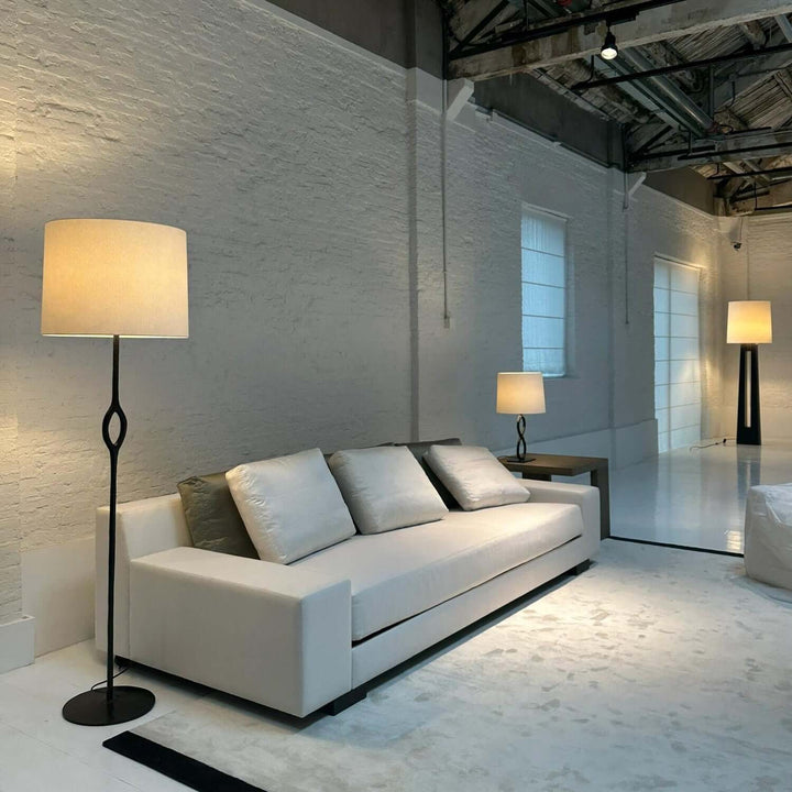 Solin Floor Lamp – Modern Minimalist Resin Fabric Lighting
