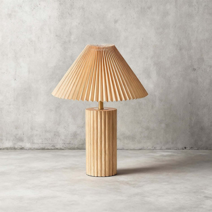 Solvi Table Lamp – Wabi-sabi Fabric Bedside Lamp
