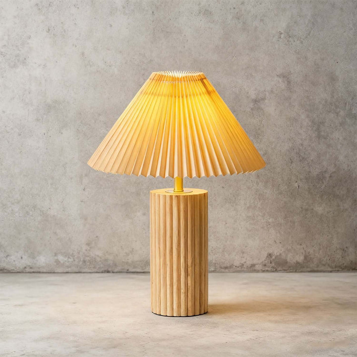 Solvi Table Lamp – Wabi-sabi Fabric Bedside Lamp