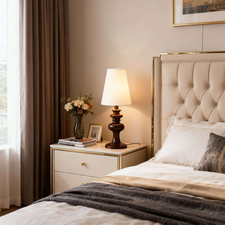 Soveli Table Lamp – Vintage French Country Fabric Light