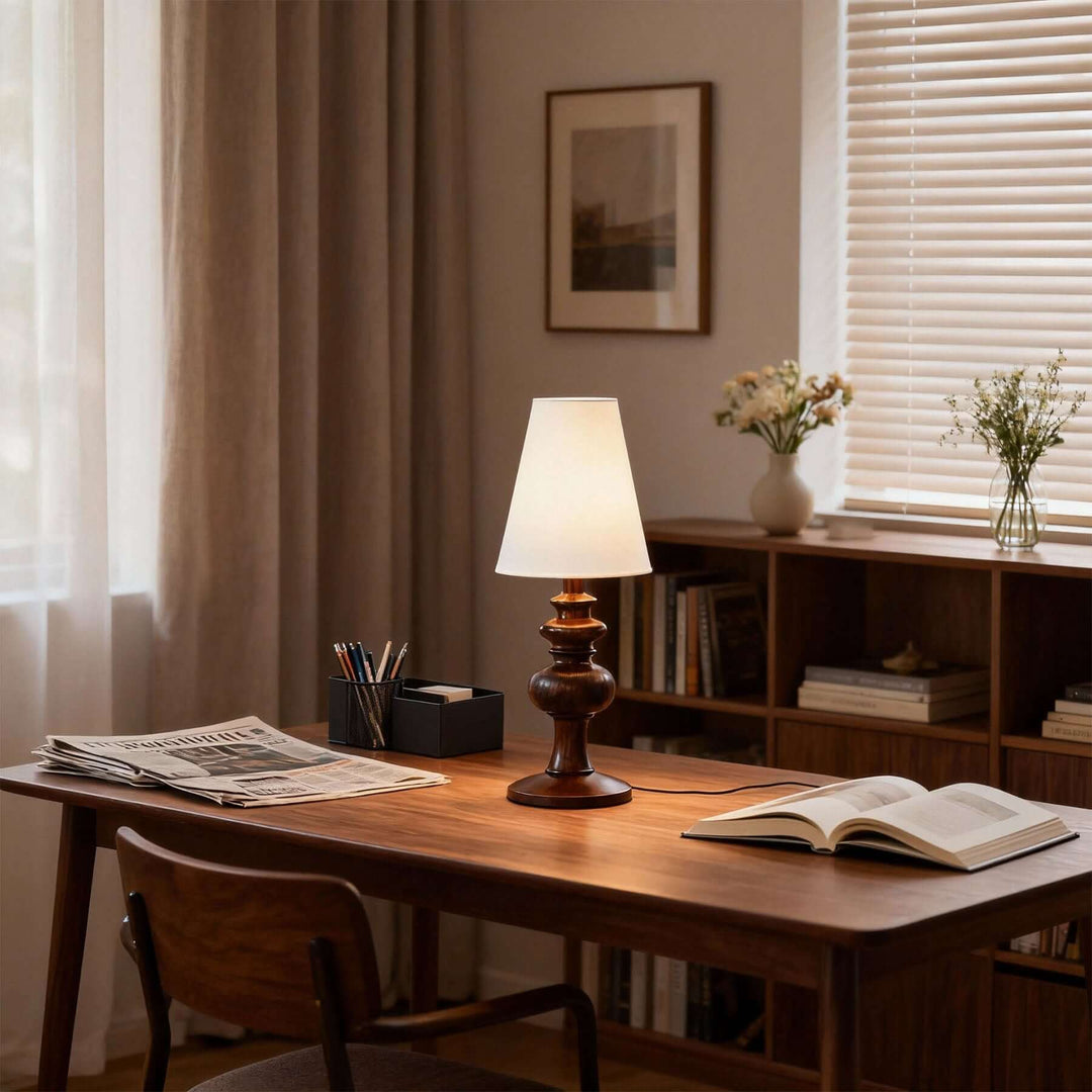 Soveli Table Lamp – Vintage French Country Fabric Light