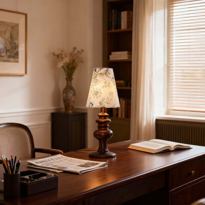 Soveli Table Lamp – Vintage French Country Fabric Light