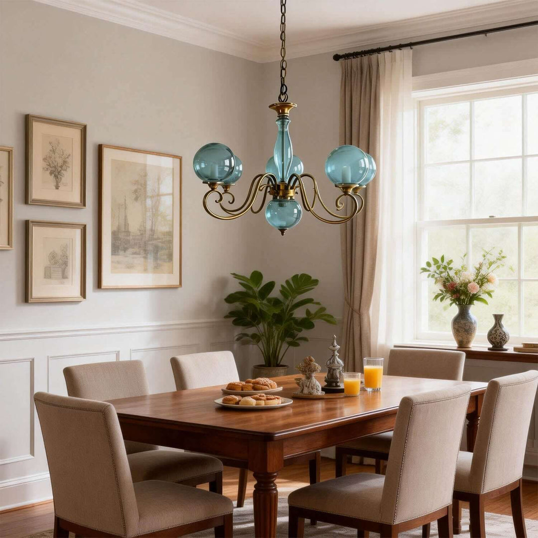 Xylen Chandelier – Vintage French Glass Chandelier