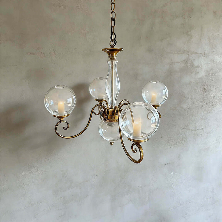 Xylen Chandelier – Vintage French Glass Chandelier