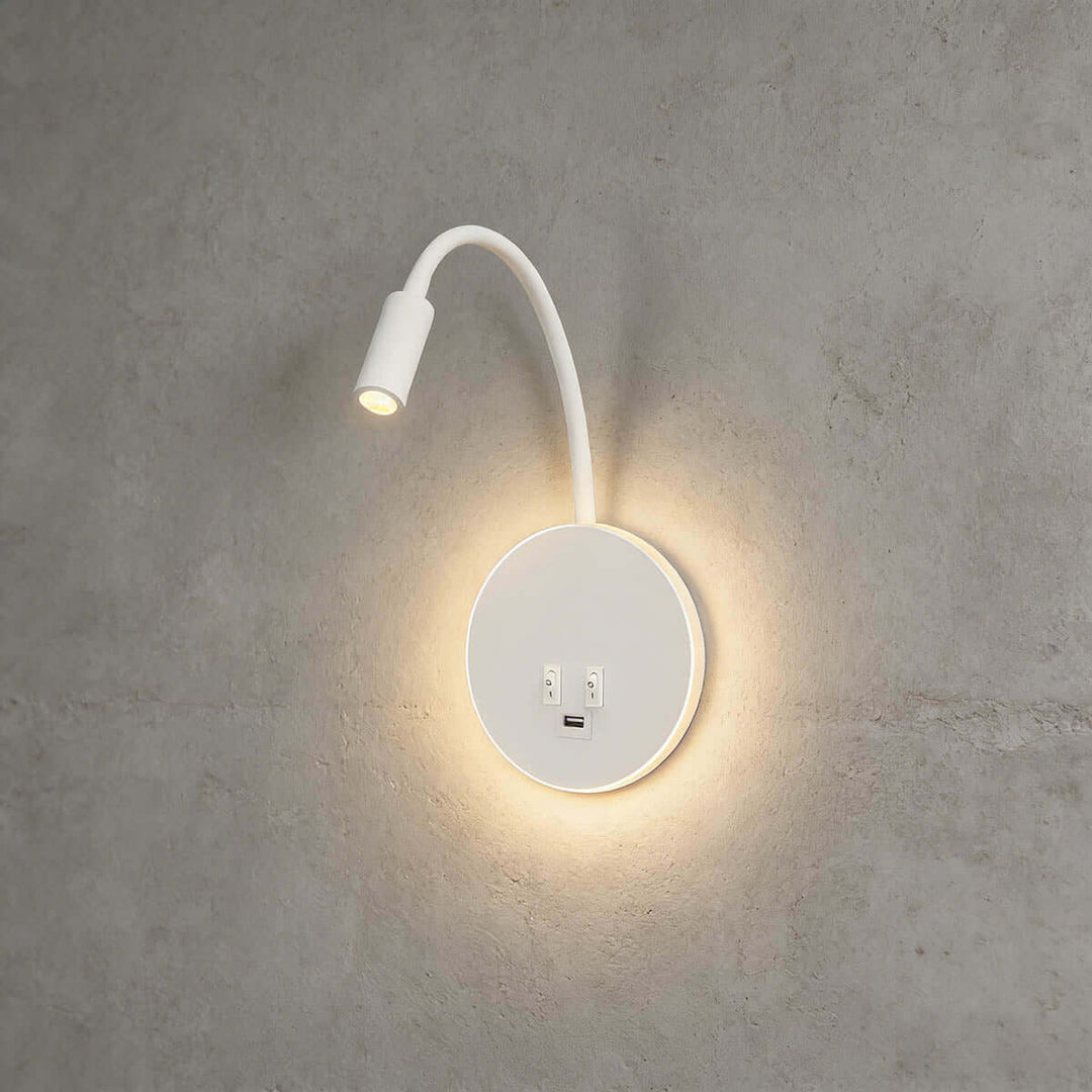 Syklo Round Wall Light – Modern Statement Bedside Ambiance