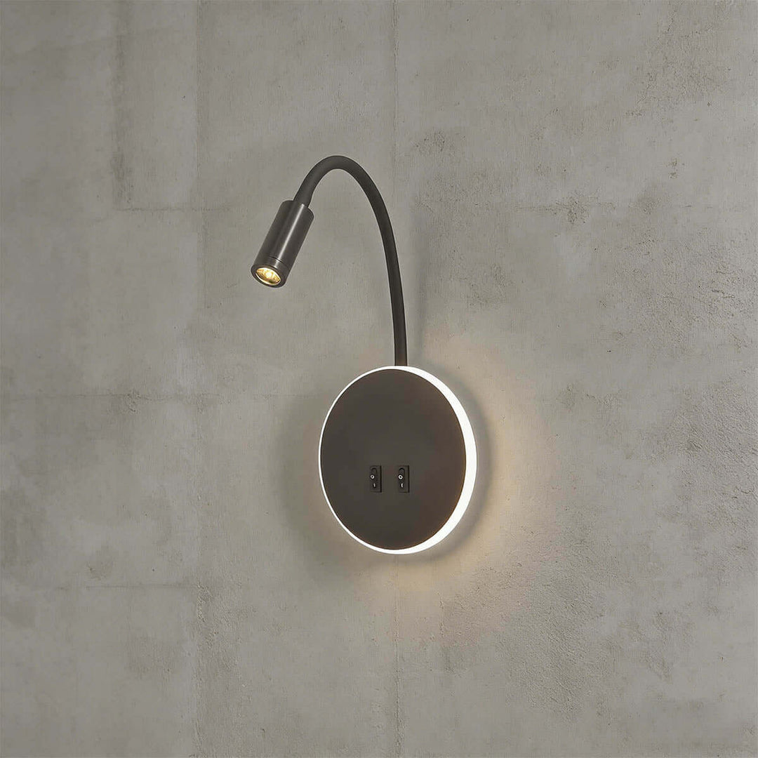 Syklo Round Wall Light – Modern Statement Bedside Ambiance