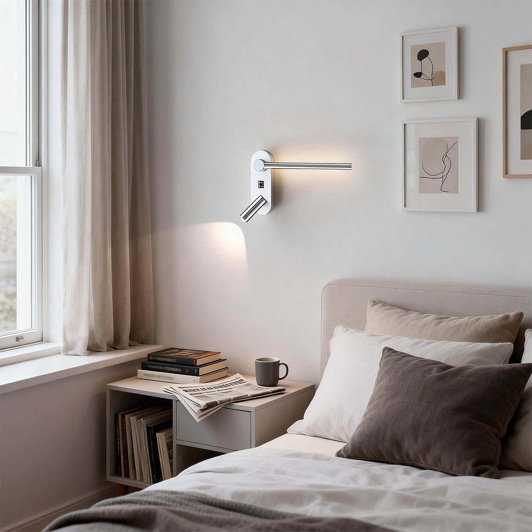 Sykor Wall Light – Minimalist Design LED Reading Lamp for Bedside